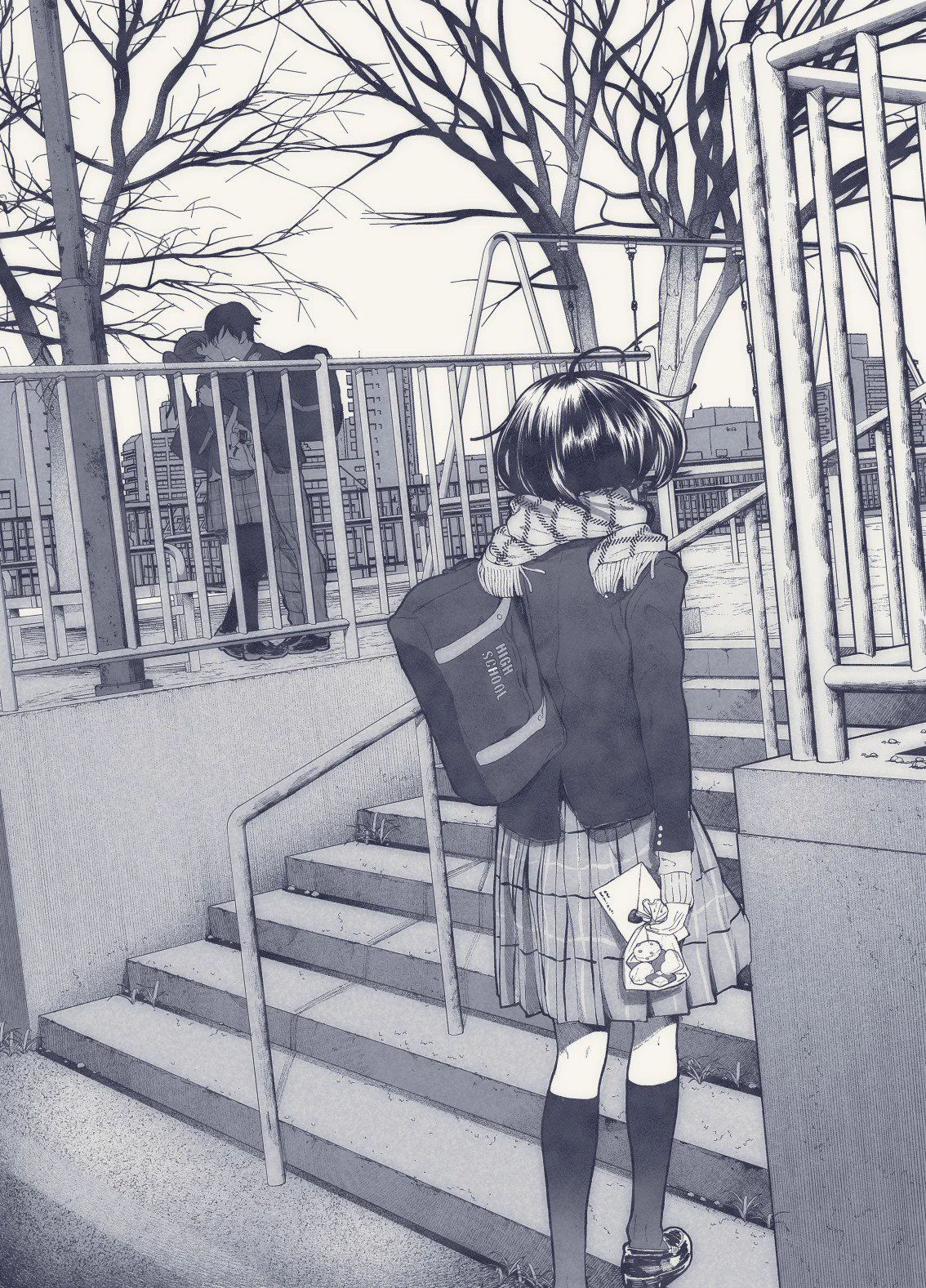 イラストのみで表す初恋がとても甘酸っぱくて好きだ…