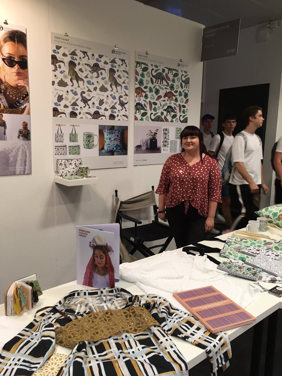 At New Designers looking good Graduates of 2019 <a href="/gi_arts_he/">HE Arts | Grimsby</a> <a href="/gifhe/">Grimsby Institute</a> <a href="/unicentregy/">UCG</a> @gicreativearts #inspiring #design #students #exhibition #newdesigners