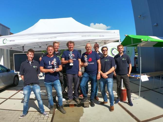 Prevent_failure's tweet photo. De competitie #PipeScanner van #Acquaint had zichtbaar succes tijdens “Handen uit de mouwen”, de eerste bijeenkomst van #platformdio gehouden op het terrein van @Vitens. Meer info: https://t.co/QuibbMSvwy https://t.co/a6ajALf0aQ