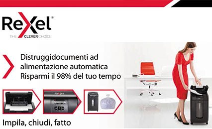 nextink's tweet photo. Super offerta Distruggidocumenti Rexel ad alimentazione automatica #autofeed #automatico #distruggidocumenti #gdpr #offerta #offerte #Rexel https://t.co/sSFOUSMbvy https://t.co/o56pSxRXW5