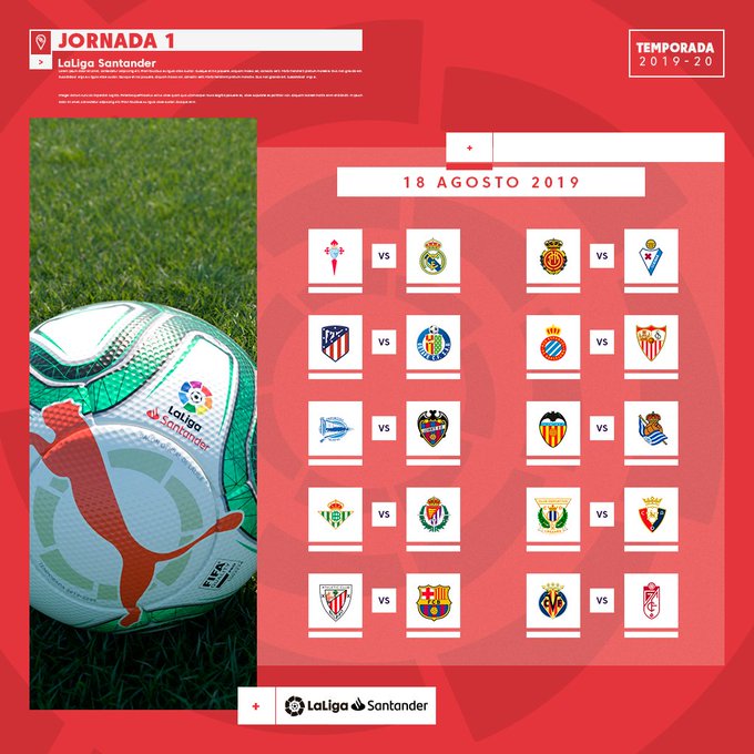 リーガが新シーズンの日程を発表 エル クラシコ は10月と3月に開催 サッカーキング