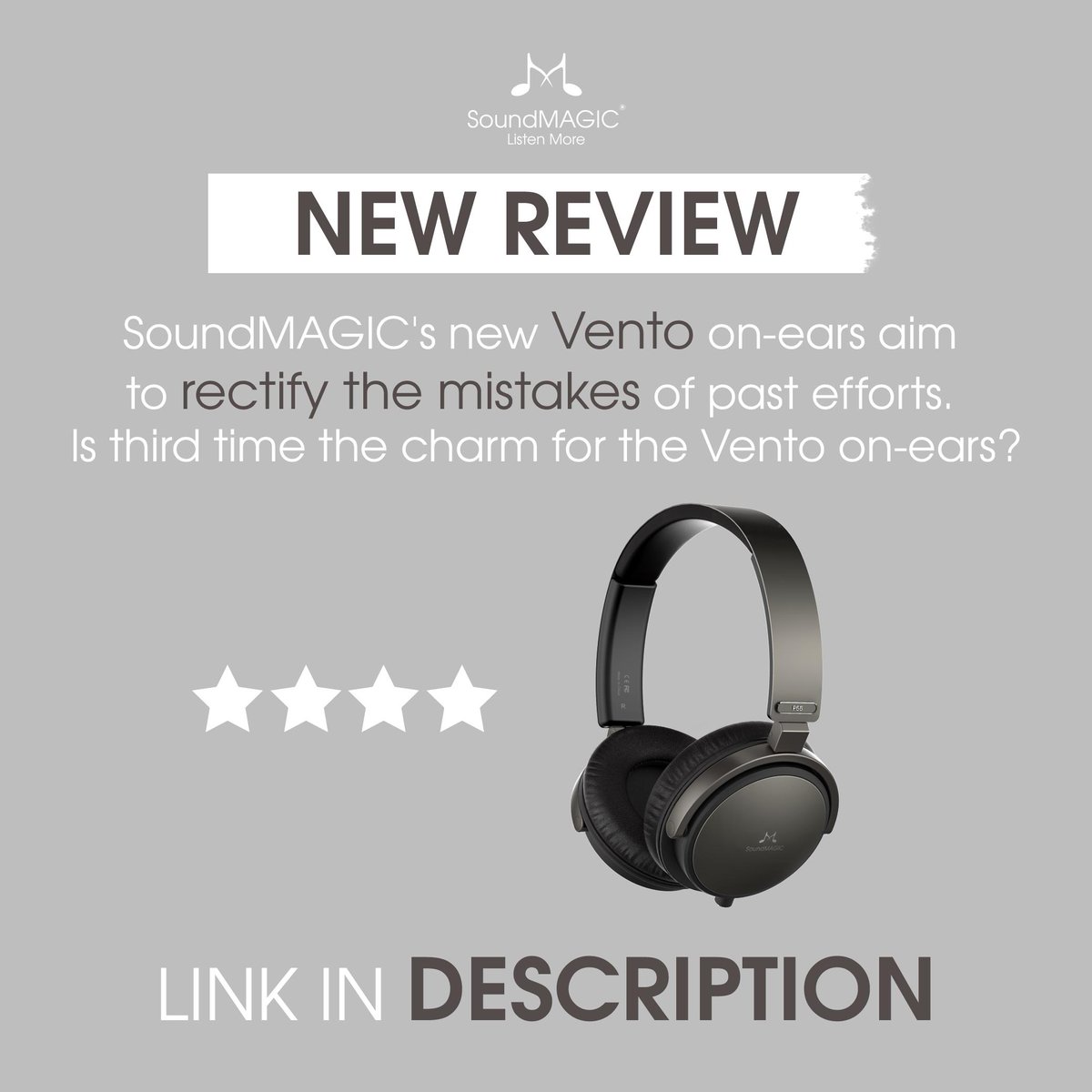 🚨 REVIEW  🚨

SoundMAGIC's P55 Vento has received a 4-star review from <a href="/trustedreviews/">Trusted Reviews📱💻 🎮</a>.

Check out the review here: bit.ly/2XfZcJ0

Our P55 is currently SOLD OUT but we have other fabulous products like the P55 on sale here: bit.ly/2xe4IRX