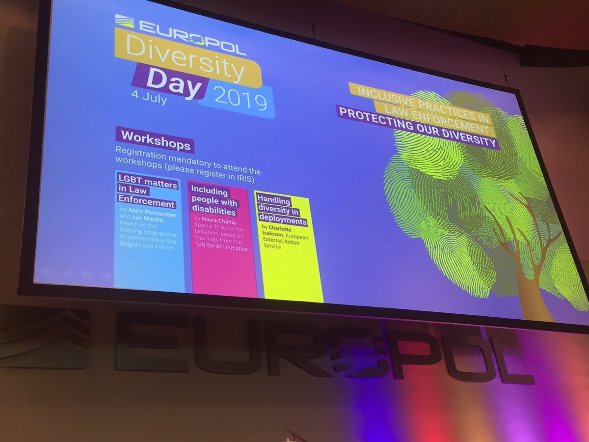 heidiguerer's tweet photo. @Europol #DiversityDay - women, migration background, LGTBTI - not to lose talent! Thanks für organizing #DeBolle https://t.co/VCmUqDji3h