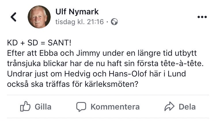 Ledande miljöpartist i Lund tar debatten till en ny botten. ”Kärleksmöten”.  Gubbigt och oanständigt. Höj nivån <a href="/miljopartiet/">Miljöpartiet</a> !