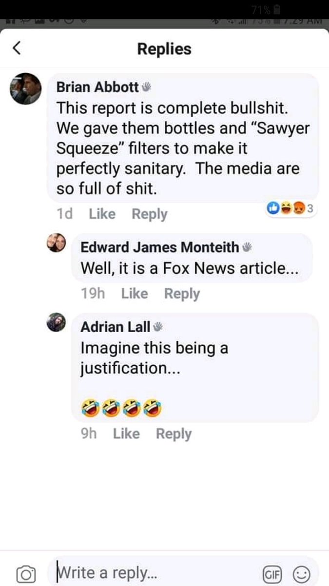 Wyllowdaemon's tweet photo. Joined that new group I'm 1015 to see the level of racism.  Here is one person's justification to have detainees drink from the toilet #AOC #AlexandriaOcasioCortez https://t.co/UYZTzKJaIq