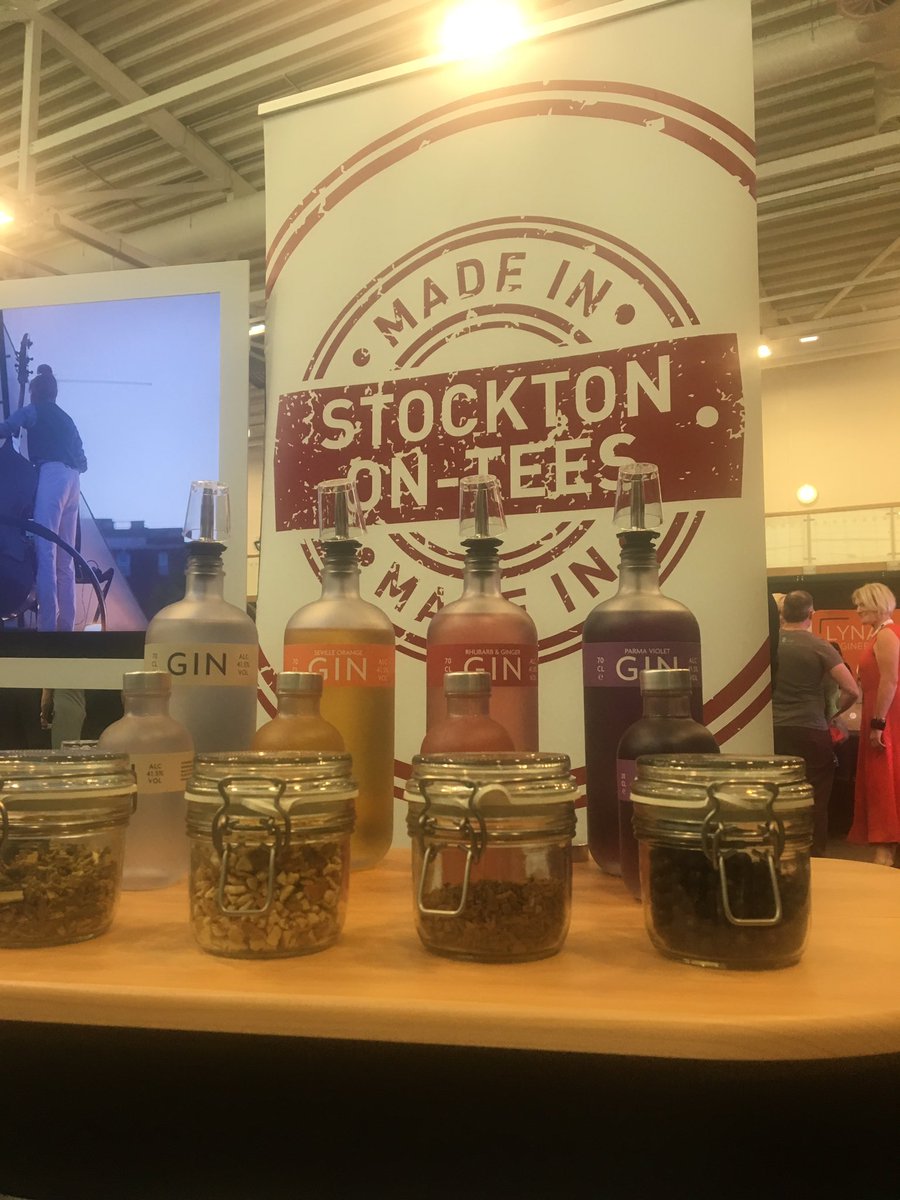 InvestSOT's tweet photo. Gin samples available now from @DistilleryYarm on the @stocktoncouncil stand at the #TVBS2019 #madeinstockton https://t.co/Ynwn8pAxlq