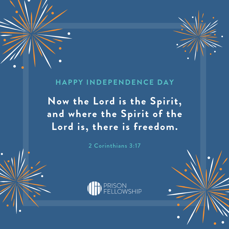 prisonfellowshp's tweet photo. #july4th #independenceday #happyindependenceday #freedom #2Cor3 #prison #prisonministry https://t.co/9Wy73zpYXT