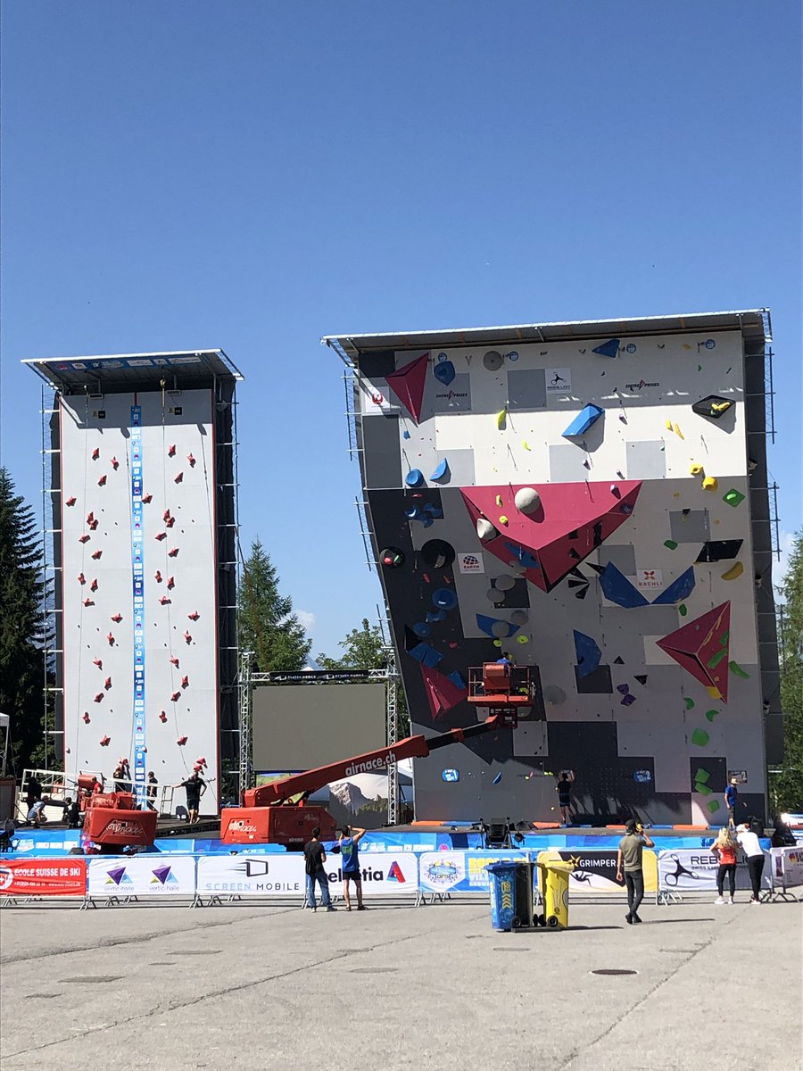 jonathanredshaw's tweet photo. Comp time @IFSClimbing Villars World Cup! First up Speed #IFSCwc https://t.co/drEmQJ6JzG