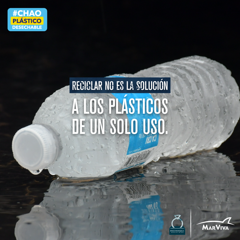 El plástico se puede reciclar hasta cierto punto, luego termina como siempre en la basura, en nuestros mares, en nuestros ríos o en nuestros bosques. Compartí tu compromiso usando #ChaoPlásticoDesechable