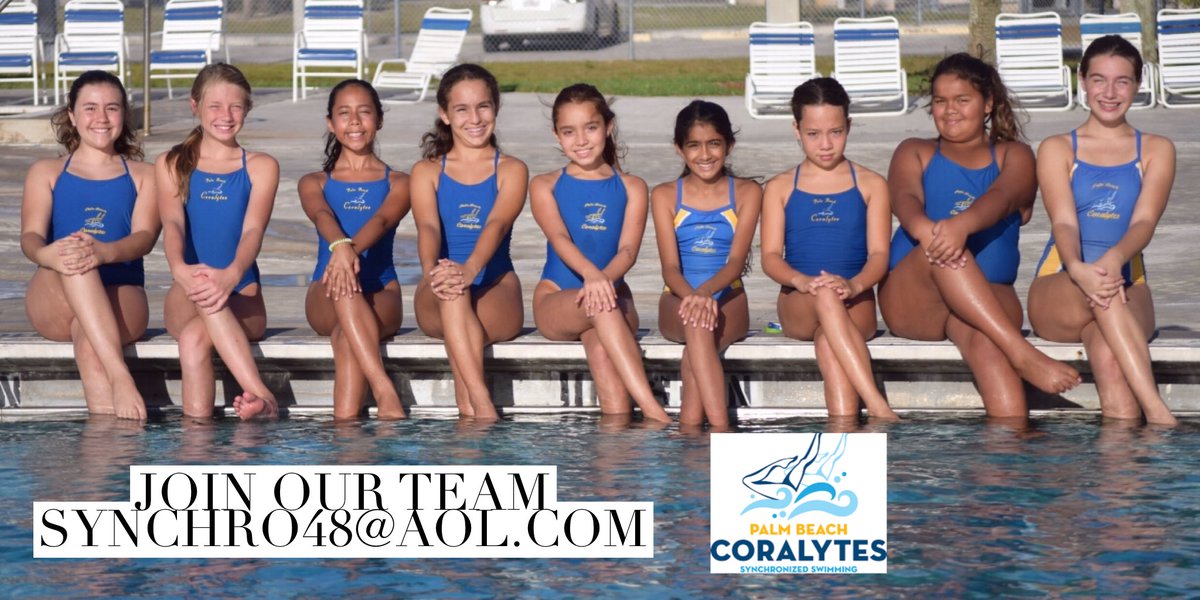 PBcoralytes's tweet photo. @PBPostNOW @PBHappening @PBCSafeKids @pbcparks @PBcoralytes Join our #synchronized #swimming #team #Synchro #Olympics We have practiced for 30+ years at Aquacrest Pool in @citydelraybeach contact Coach Caroline 💦❤️💦synchro48@aol.com https://t.co/nfb0AnTeEs