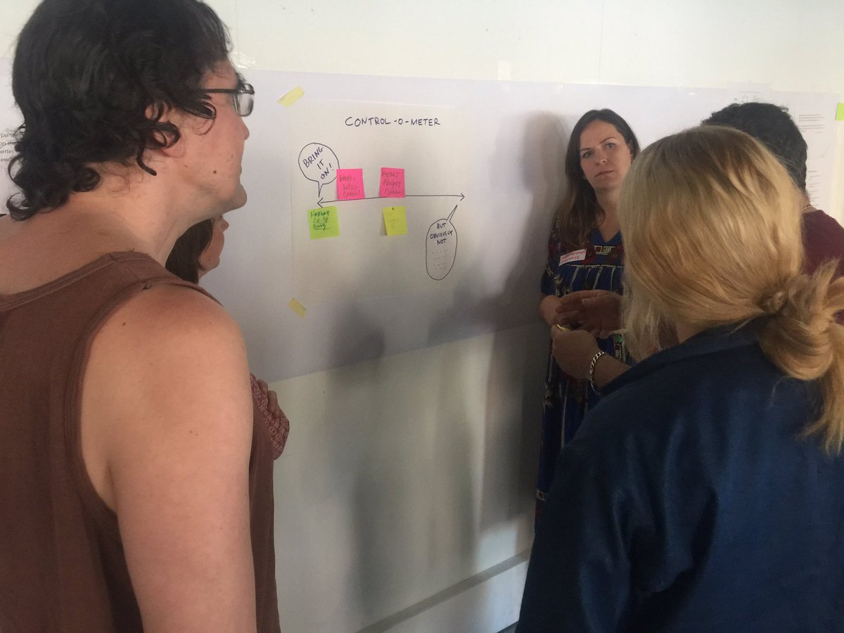 nickypleming's tweet photo. So the control-o-meter has sparked very lively discussion #makeshiftdo @CraftsCouncilUK @thisisfromnowon https://t.co/O7JxPeOvcW