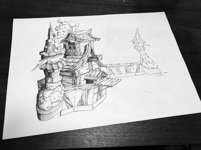 進捗
#鳥加護
#イラスト
#ペン画 