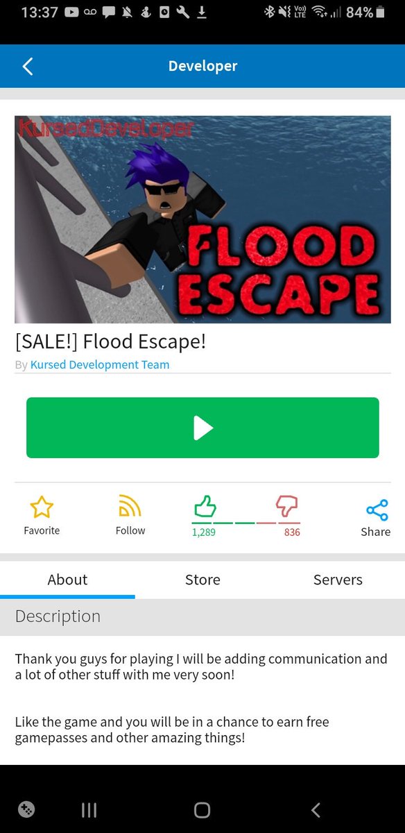 Crazy On Twitter The Game Itself Doesn T Use Any Original Flood Escape Assets Other Than Ripping The Logo And Name But It S Still Super Trashy To Use The Name Of My Ip - roblox twitter flood escape