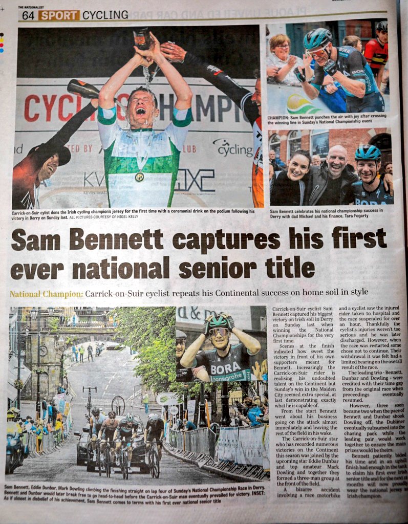 Happy to have been a part of the @IndoSport 📸 coverage of @Sammmy_Be winning the National Championships in Derry last weekend. Thanks to @foylecc and @WhatsonDS for hosting a great event 👍 Be sure to pick up a copy of @munsterexpress & @TheNationalist this week for more 🗞️🚴🏼‍♂️👌