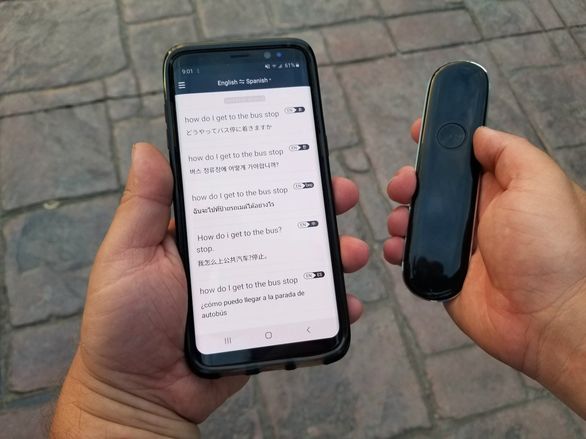 GeekDad248's tweet photo. I was wowed by @CMTranslator_US -- it is like a Star Trek universal translator that can be used in real life. This handy portable device can provide instant translations of conversations in 6 different languages: https://t.co/Fdd7fjb0Mv #CMTranslator #Review https://t.co/IOws45EA5b