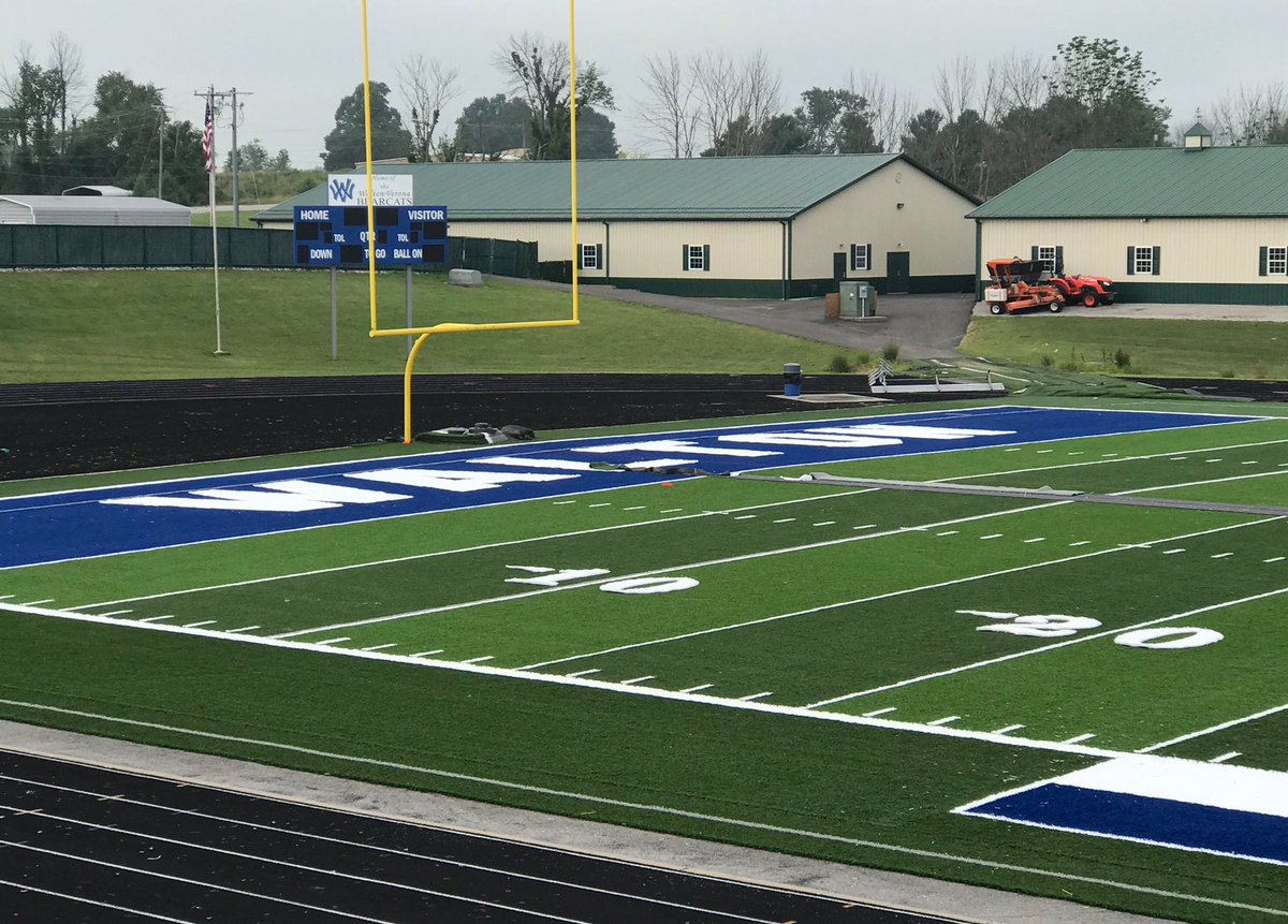 Everyone have a safe and joyous 4th of July today. With KHSAA Dead Period going on until July 10th, here is a couple pictures to wet your whistle for fall sports!  It’s almost completed!