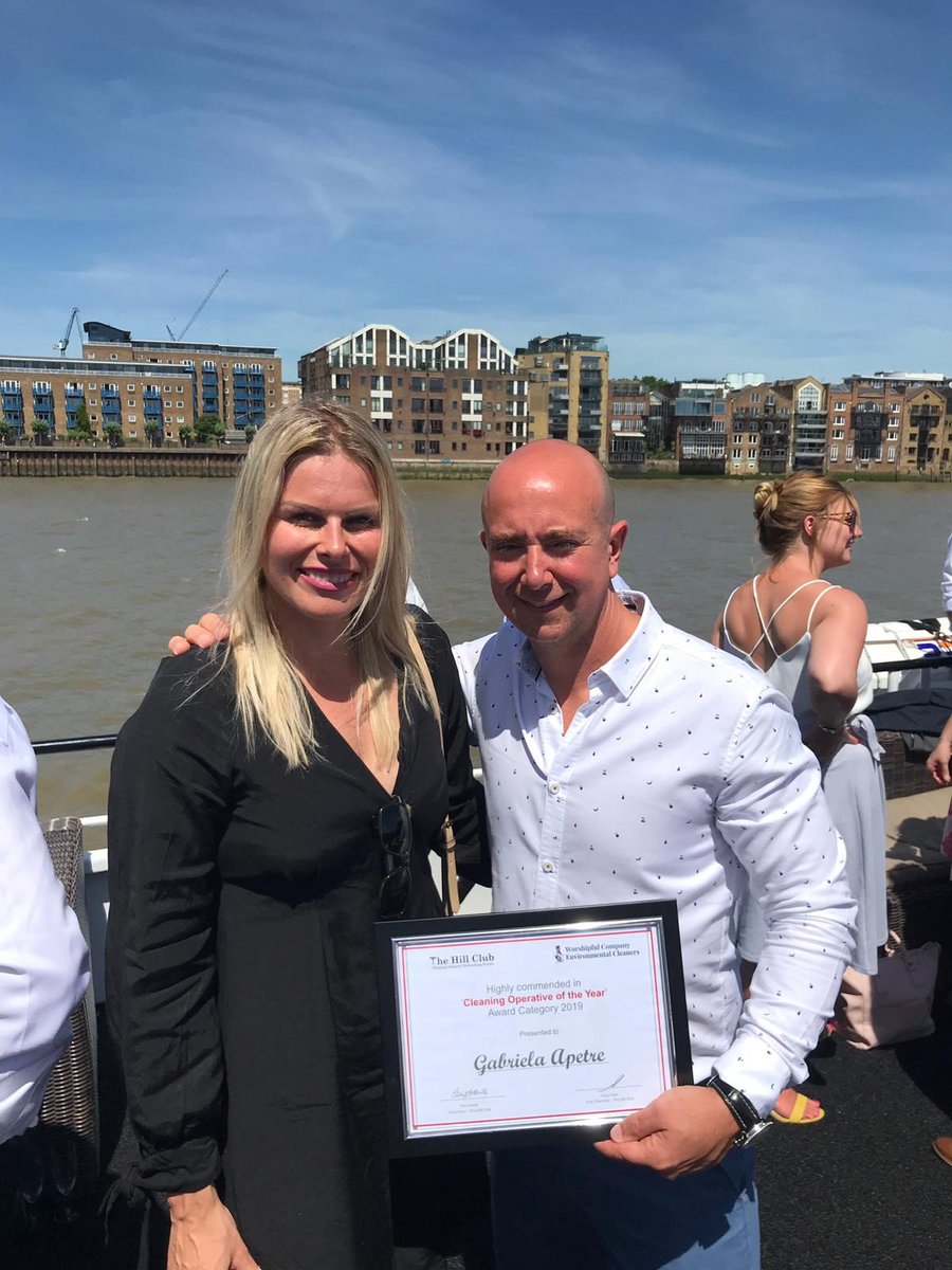 IncentiveFM's tweet photo. Congratulations Gabriella. Hill Club Annual Awards - Cleaning Operative of the Year. Highly Commended: Gabriella Apetre, St Botolph Building (CBRE). Photo: Jamie Wright and Anna Vine CBRE collecting on behalf.
#cleaningawards #awards #incentiveqas ##incentivefmgroup #teamwork https://t.co/MVEwCd3Vf5