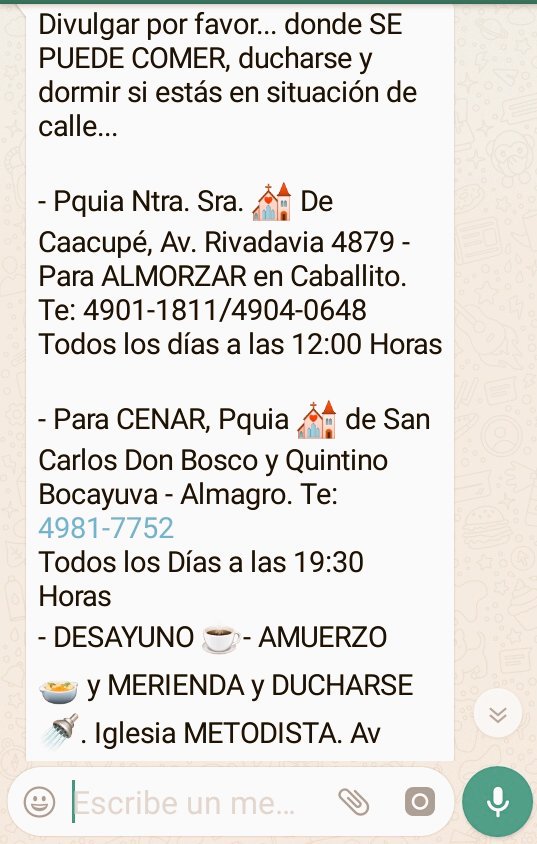 GOsdepym's tweet photo. Hila @Somos_Osdepym hoy los molesto para que todos difundamos a nuestros contactos y poder dar una mano a todas las personas q estan en situacion de calle. Hoy y mañana sigue el frio, ayudemos a q esten a resguardo. GRACIAS @osdepym @redcame @NotiRondas @jabereciartua https://t.co/Ga6CFfSw7d