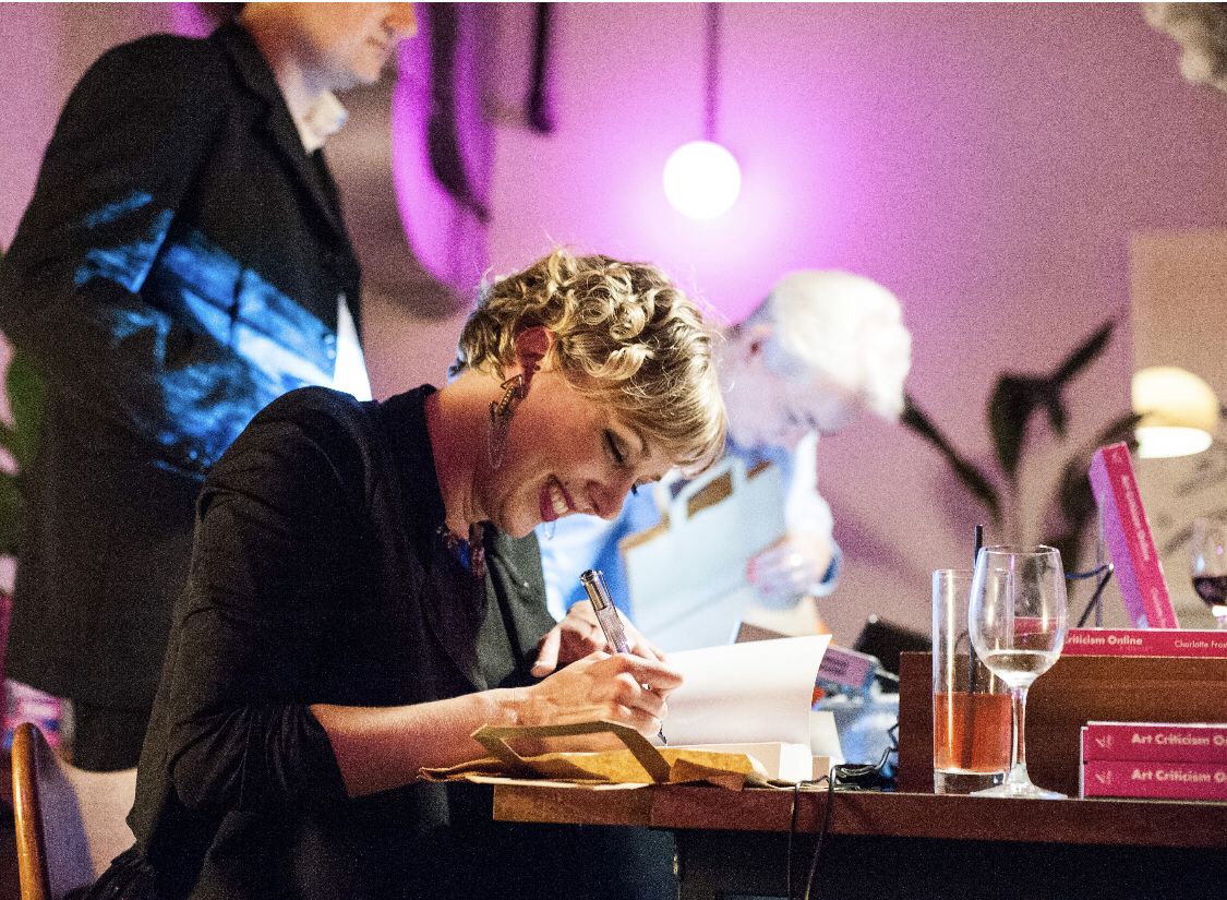 There was a book launch! #artcriticismonline