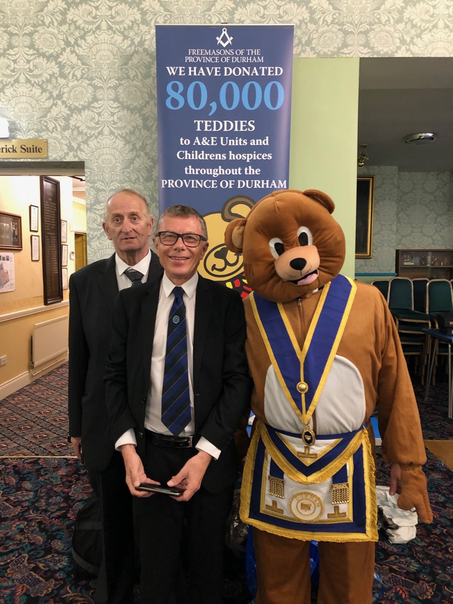 The lodge was delighted to receive the Durham TLC Teddies Team at its July Meeting. This worthy cause has given over 93K teddy bears to sick children across the province, and we were pleased to donate the proceeds of our raffle to them. For more info visit buff.ly/32iN7Xk
