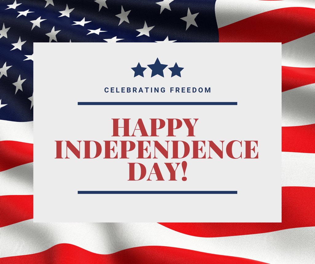 Happy Fourth of July! Let’s celebrate freedom! Have fun and stay safe. 🇺🇸🗽🎆