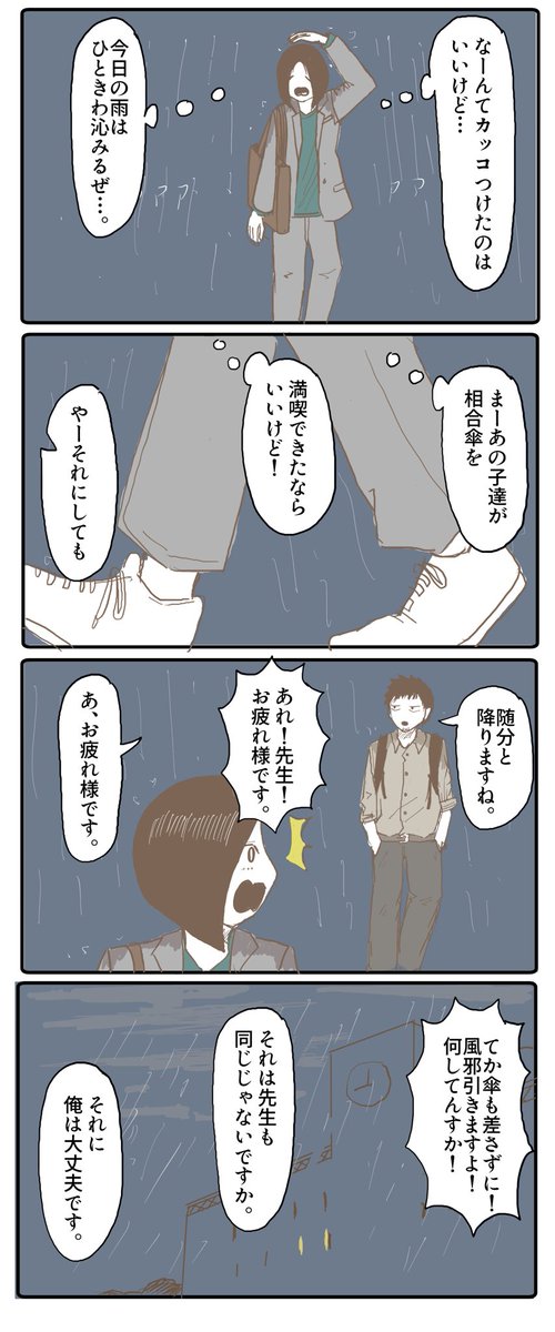 折りたたみ傘。 