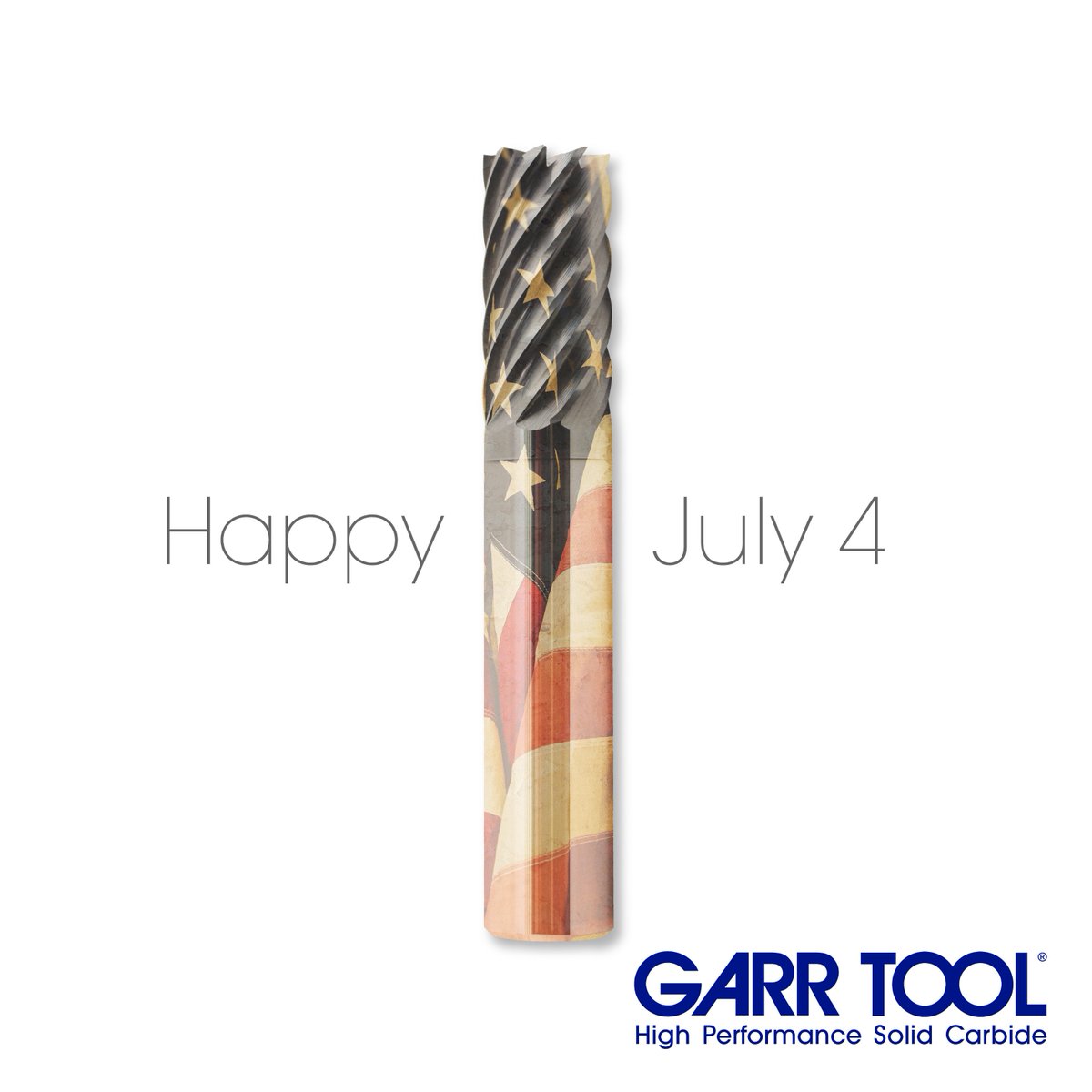 GARRTOOL's tweet photo. Happy 4th! • #GARRTOOL #solidcarbide #cuttingtools #americanmade #madeinUSA #madeinmichigan https://t.co/80jGnkbxF5