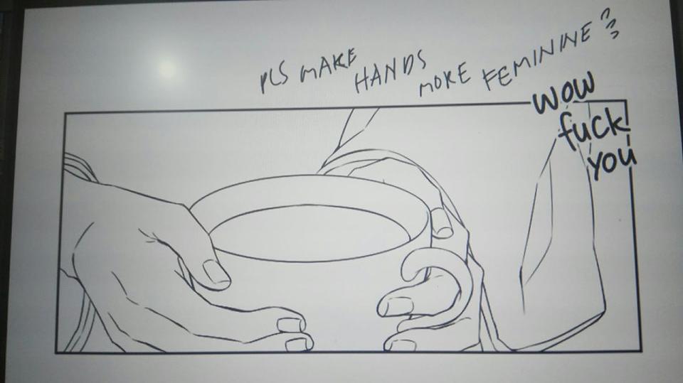 My gf/assistant leaves notes/doodles in the files I give her 