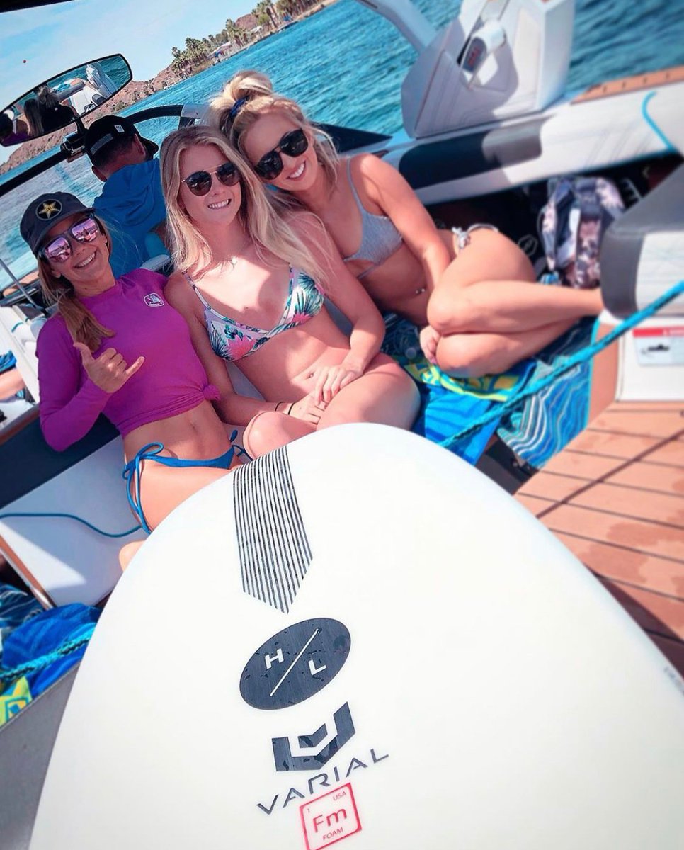No better way to enjoy your Independence Day than with a boat, babes and the best wakesurf board around.