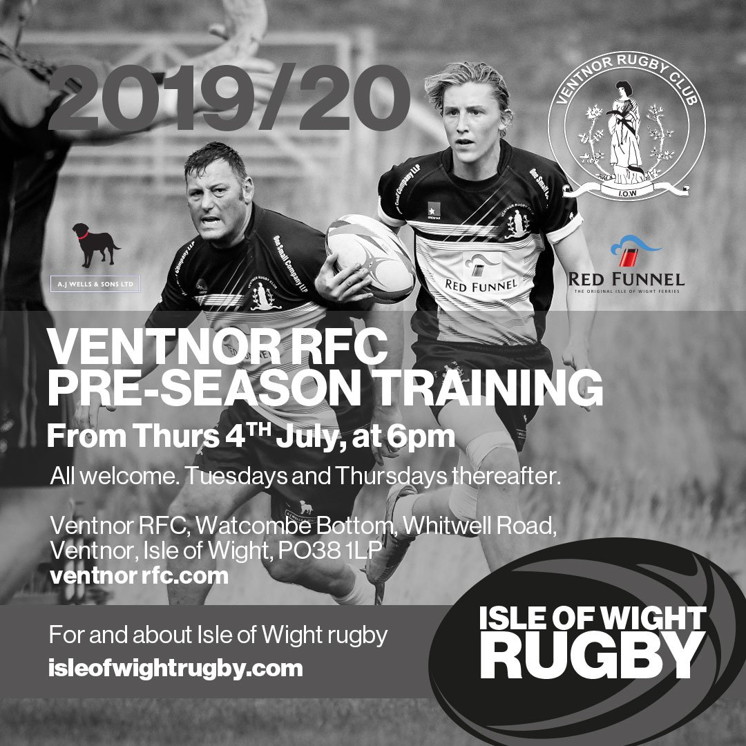 iwrugby's tweet photo. Pre-season training starts for @ventnorrfc this evening from 6pm at the club (PO38 1LP). All welcome. Tuesdays and Thursdays thereafter at 6pm each week.

#vrfc #ventnorrfc #ventnor #isleofwight #rugby https://t.co/KerE7uEENF