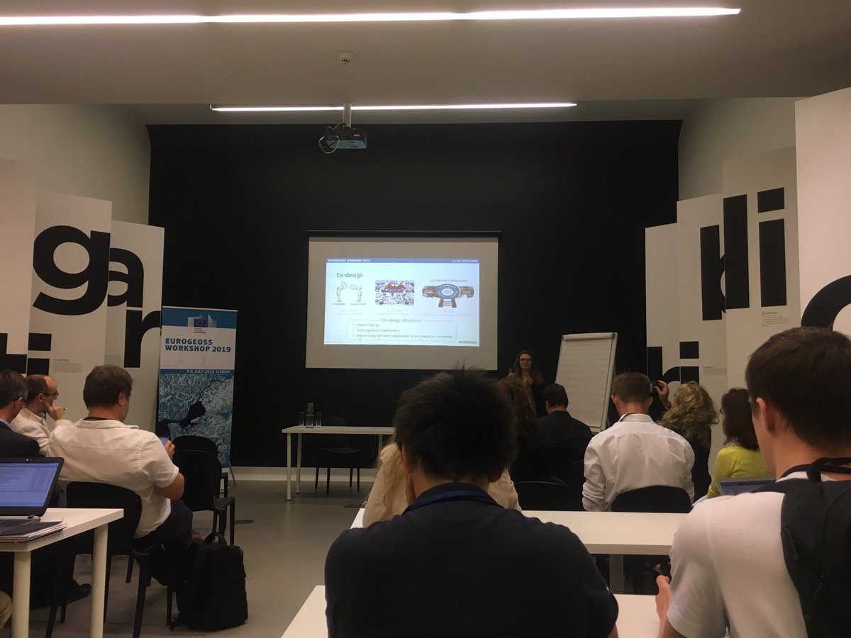 twitt_mfv's tweet photo. The room is pretty full here in #EGW2019 in Lisbon to listen to Raphaëlle Barbier from #Armines talking about #Co-design. Strong Co-design is a promising asset for @E-shape_eu https://t.co/MXIg8mcSqy
