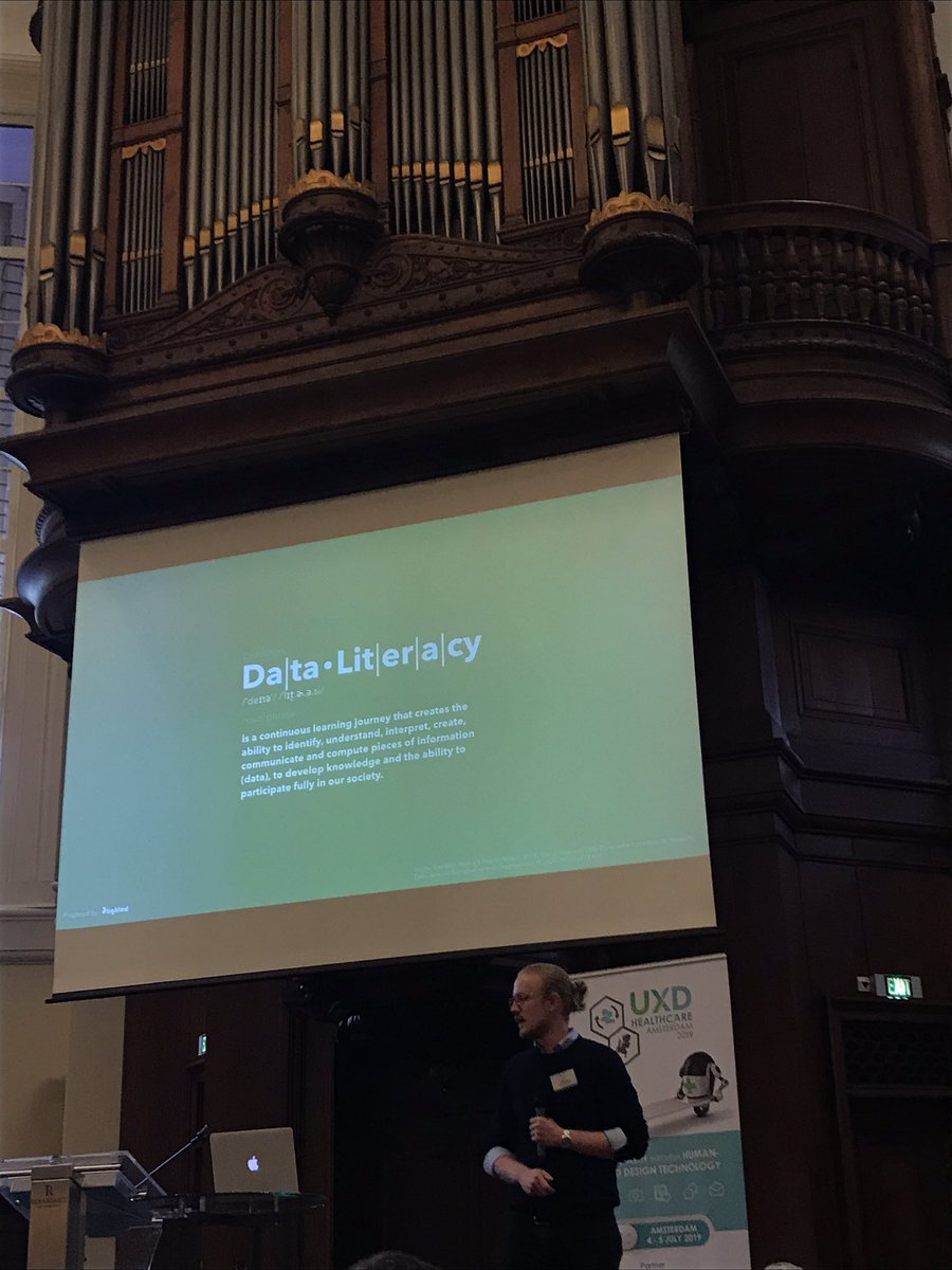 myranha's tweet image. Making the point for #dataliteracy at #UXDhealthcare - @TKronsbein on #datathinking