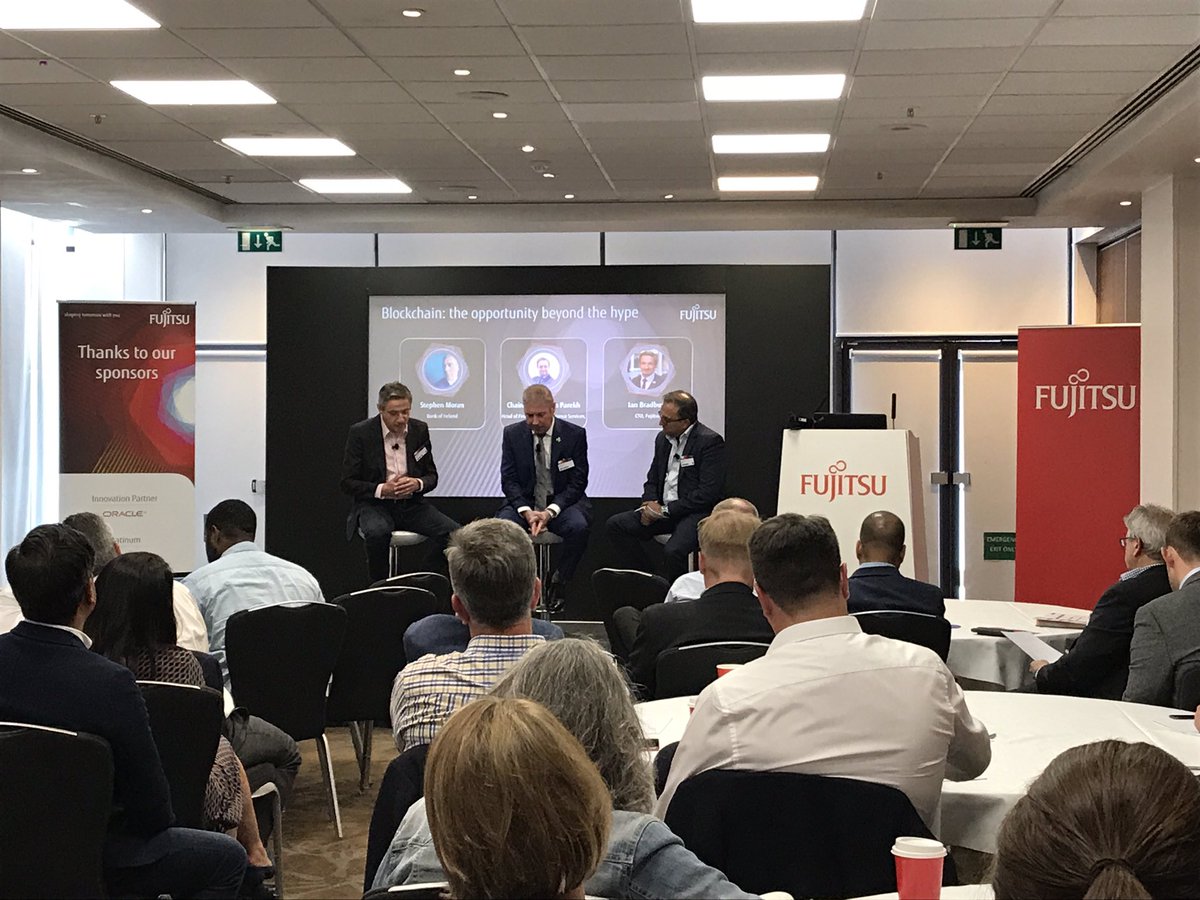 FujitsuUKEvents's tweet image. Blockchain is increasingly becoming the technology of trust. Great discussion and insights on how it can be the enabler in financial innovation #Fintech #FinancialServicesTech  #FujitsuWorldTour