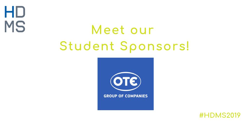 Meet our Student Sponsors!

OTE Group brings the best communication services to customers. connects people, entertains and helps businesses grow (cosmote.gr).

➡️Learn more at hdms19.athenarc.gr.

#HDMS2019