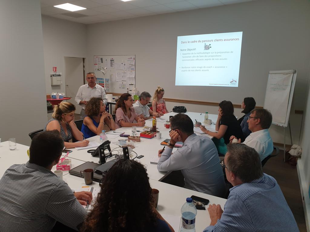 Atelier assurances a Libourne cet après midi pour la RFI, avec les caisse de Castillon 👍