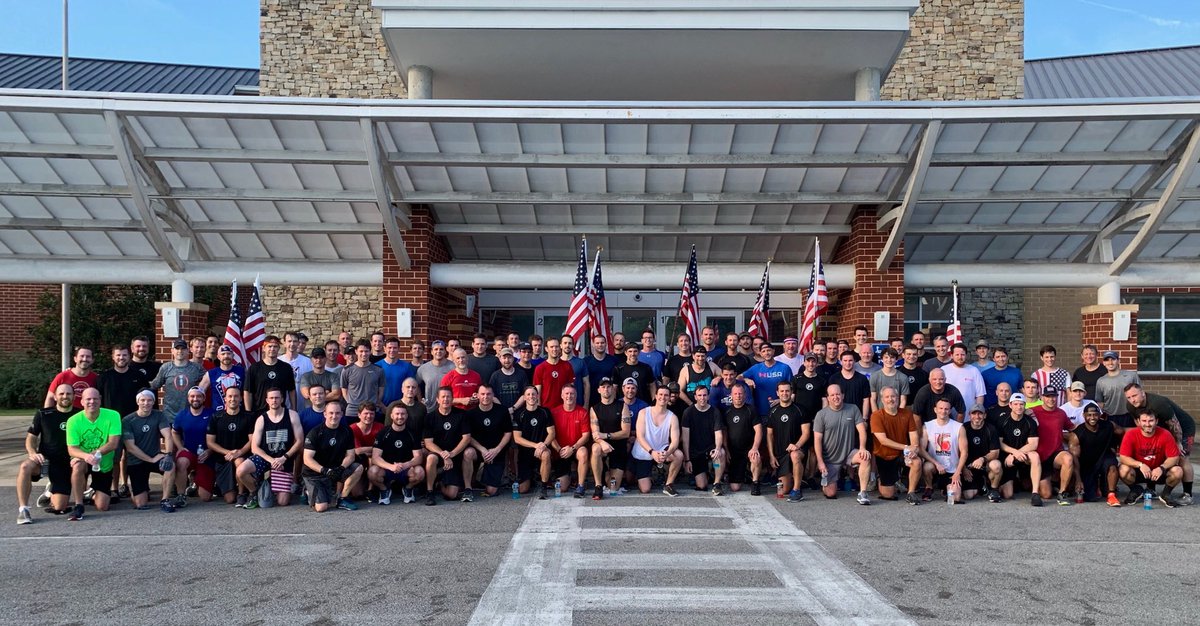 adamahobson's tweet photo. 96 men showed up for an hour long July 4th workout this morning at Liberty Park and crushed it! @F3Birmingham @F3Torch https://t.co/wOrYjpgHCk