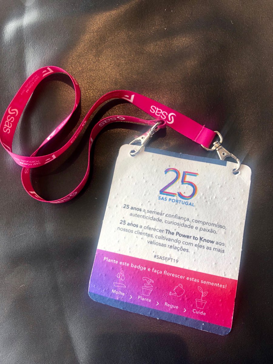 Sustainable choice - planting this badge flowers will grow!❤️🌻👏#SASFPT19