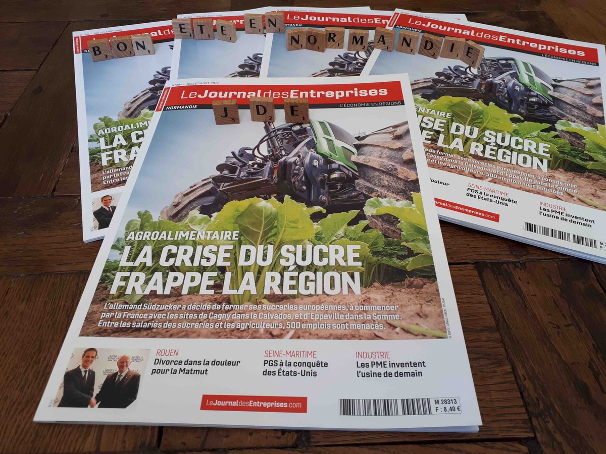 evrard1212's tweet image. L&apos;édition #Normandie du JDE vous souhaite un bel été. Emportez le n° de juillet-août pour lire pendant vos vacances ! @Yousignfr @Matmut @GroupePGS @SchneiderElecFR @cbb_fr