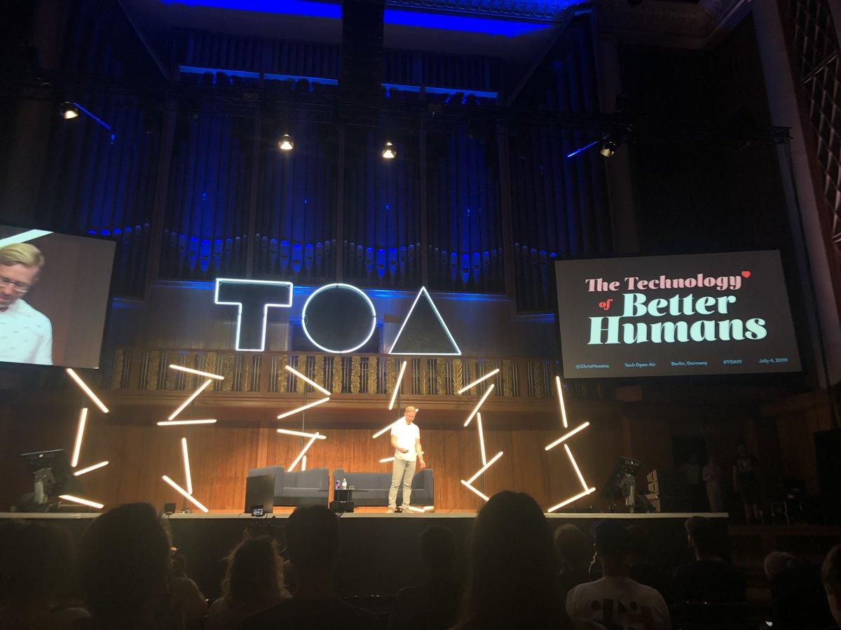BeckyReflect's tweet photo. Excited to be hearing from @chrismessina the founder of the #hashtag #TOA19 #socialmedia #betterhumans @Kent_int_biz @ReflectDigital @PaulReflect #ISE2Seas https://t.co/NbZBoz5qZ3
