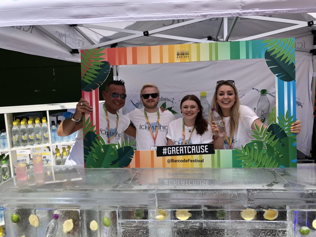 Its hot hot hot at <a href="/BarcodeFestival/">Barcode Festival</a>  - come visit <a href="/IcelandicWater/">Icelandic Glacial</a> at the sub zero ice bar! 

#greatcause #barcodefestival