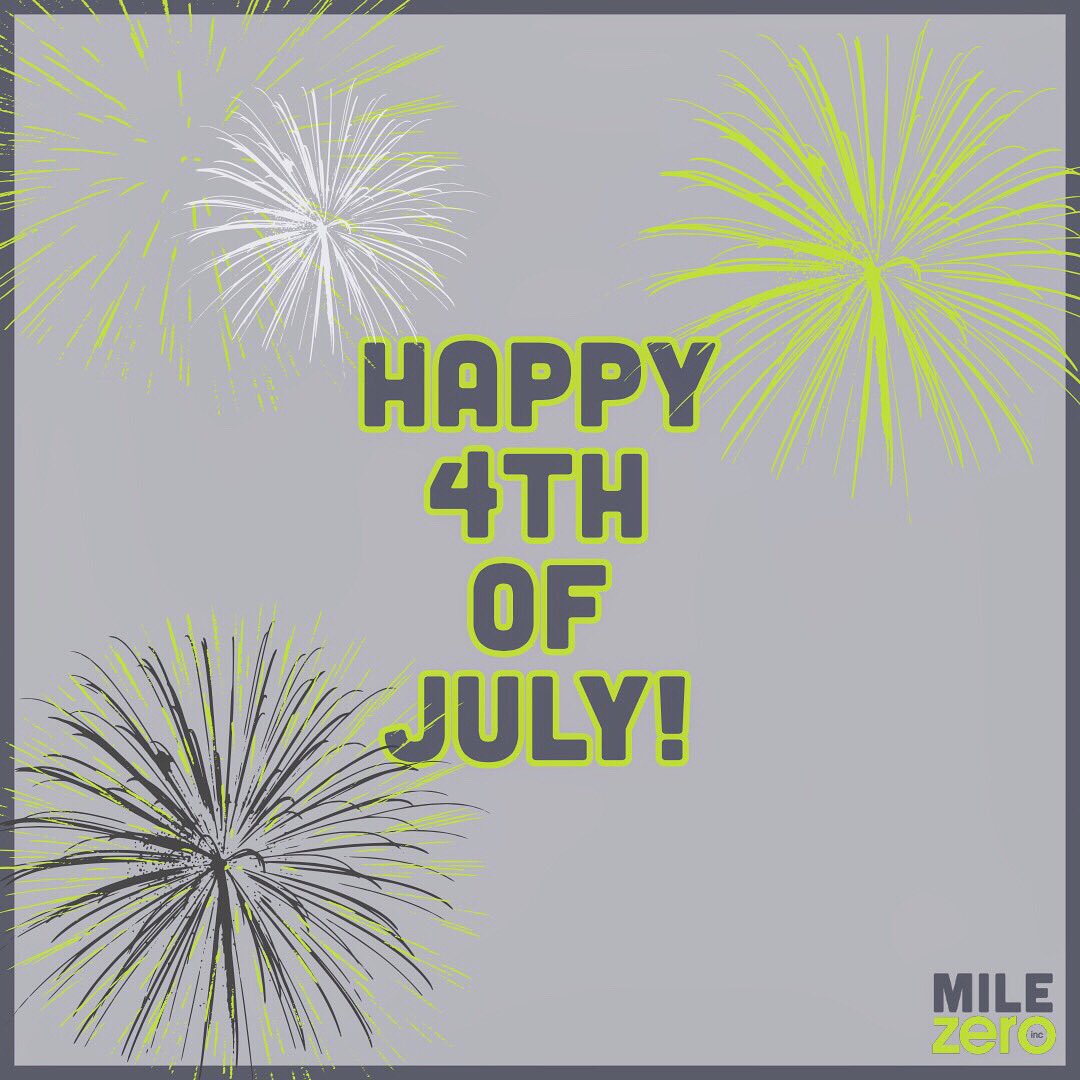 MileZero_Inc's tweet photo. Happy Independence Day to all who celebrate - and to everyone everywhere, HAPPY THURSDAY! 🇺🇸 Today will be filled of hotdogs, burgers, beer and sunshine (hopefully) and other favorite American past times. 🎆 https://t.co/5dXnhdN0jh