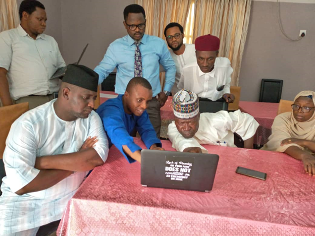 HSDF_NG's tweet photo. The results of a comparative analysis of both approaches for Q1 2019 were presented on June 27, 2019 to the Executive Director #SPHCDA, Ndanusa B. Usman and his team (pictured here). The #eDQA has now been approved as a valid tool for facilities in Niger State. #HSDF #dataquality https://t.co/jBIbYnOexU