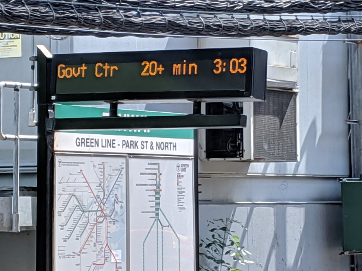 TRIPPSMass's tweet photo. No way, @MBTA ! I know it's a holiday, but surely we can do better than this? https://t.co/5nEfvUJVX9