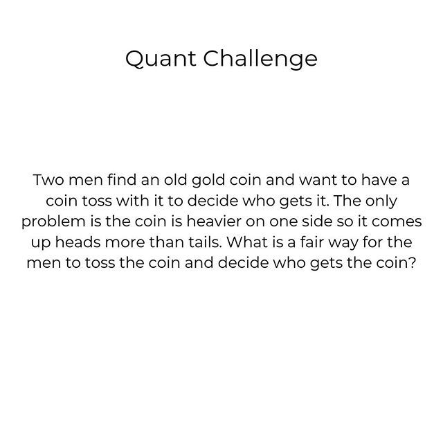 VyeProfessional's tweet photo. Are you ready for a new challenge? 💪 Post your answer in the comments.
˙
˙
˙
#quant #brainteaser #puzzle #riddle #challenge https://t.co/0mjMjAuhJ2 https://t.co/o9HyeRUNcm