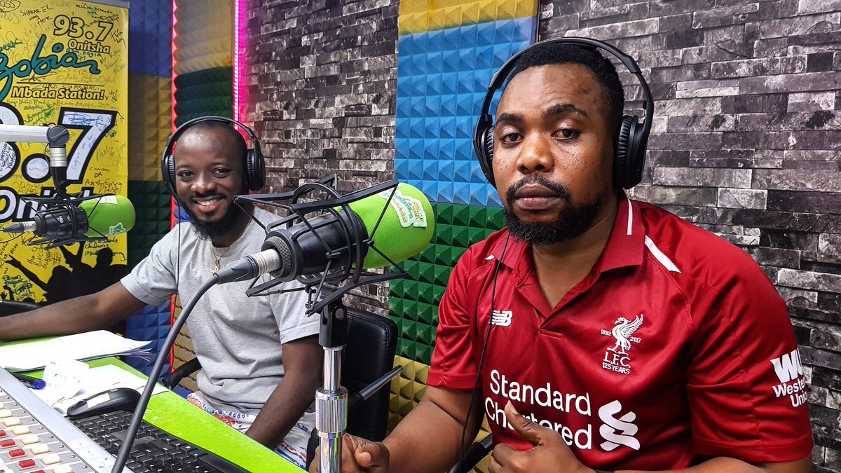 WazobiaOnitsha's tweet photo. Dis na #sportmata wit @AKPORS_WAZOBIA @Angeell_Gabriel x @EsosaVal on top 93.7 @wazobiafmonitsha 

Na here we go yarn you everything about #Sport 

C.c @HaQuadMumtaz https://t.co/50Nm8h51Z9