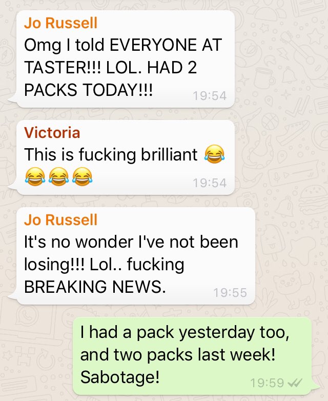 noshameinagain's tweet photo. Never trust Jo! She’s been banging on about @morrisons chicken skewers for weeks and how they are 0.5 syns for the WHOLE pack, they’re 0.5 syns per skewer... 5 syns for the pack!!! #sabbotage #diet #slimmingworld #swfam #badfriend https://t.co/GuaFEtC9yT
