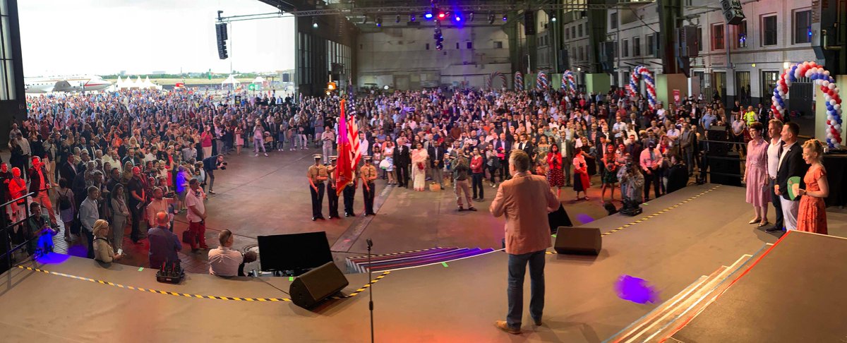 Feierlichkeiten der US-Botschaft anlaesslich des 243. Unabhängigkeitstages der USA am Donnerstag (04.07.2019) in Berlin auf dem Flughafen Tempelhof #4thofJuly