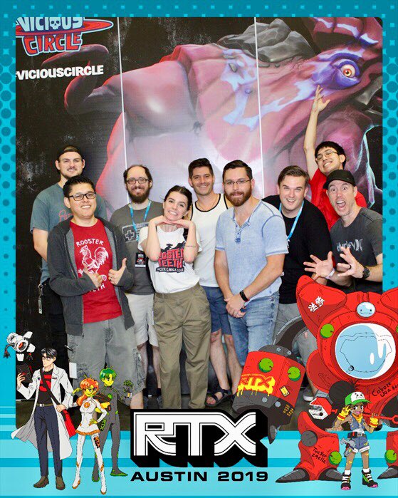 Getting the #ViciousCircle booth setup at #RTXAustin today. Can’t wait to share this crazy game with our fans!
