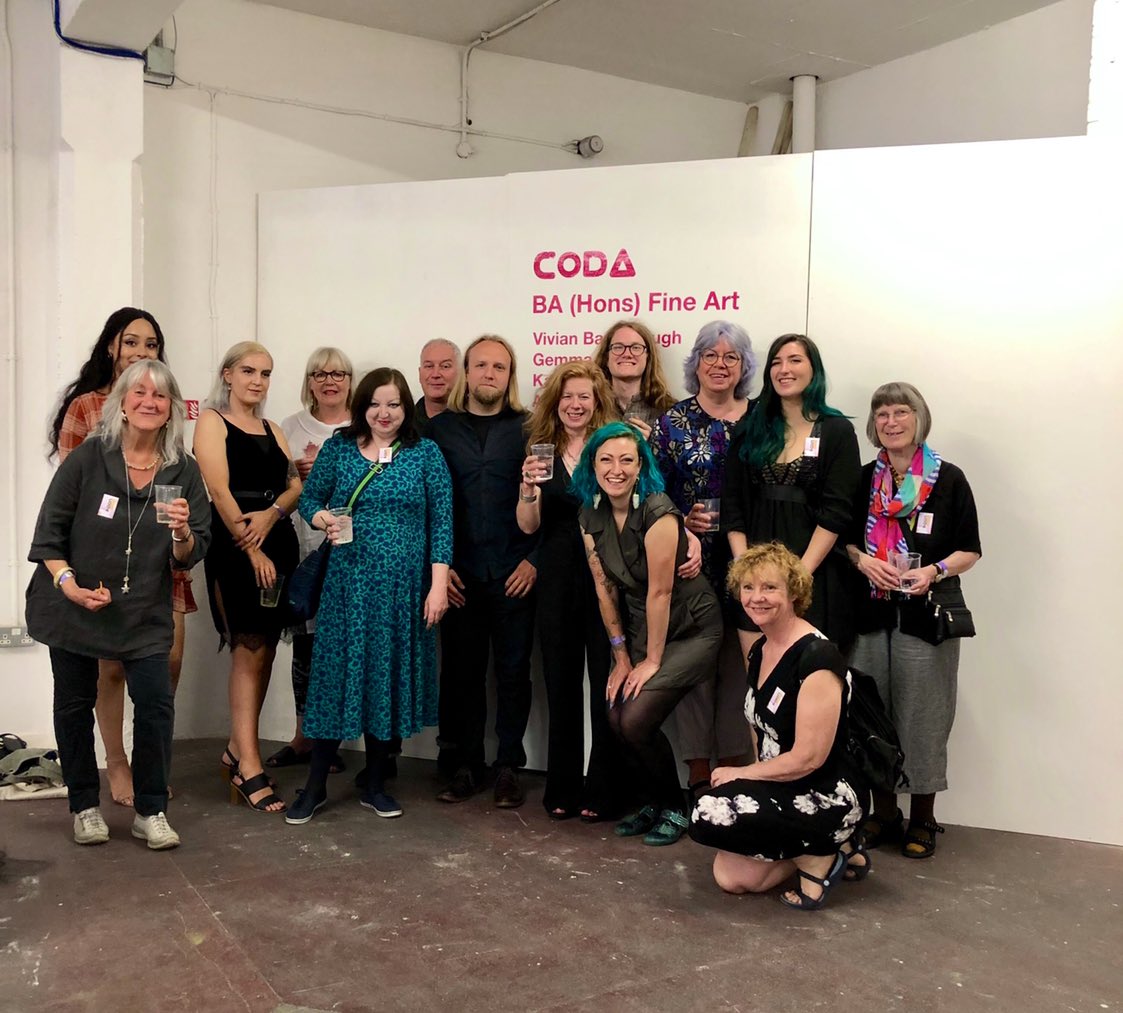 Our BA (Hons) Fine Art students ready to showcase their work <a href="/FreeRangeShows/">FREE RANGE</a> #outsidehca