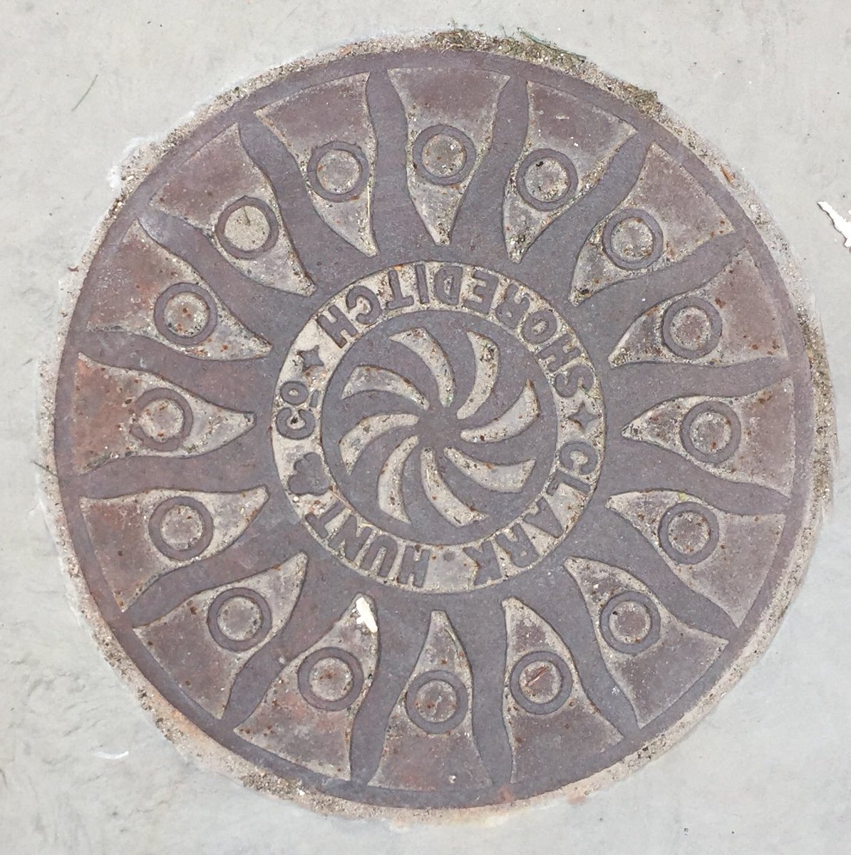 ArchdeaconLuke's tweet photo. #operculum from Middlesex Passage Smithfield nicely refurbished and reset in the new paving. @BeardyHowse #ironworkthursday https://t.co/AlubVAsJ2l